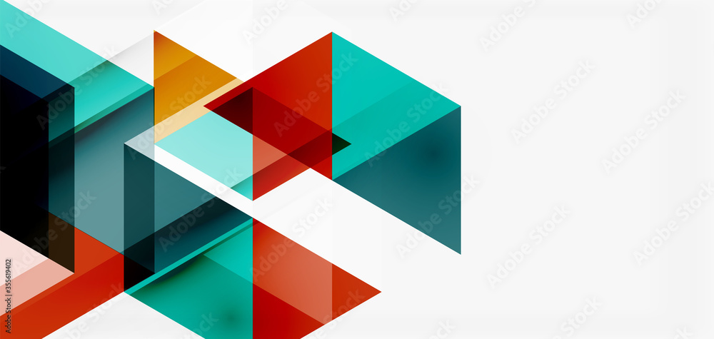 Geometric abstract background, mosaic triangle and hexagon shapes. Trendy abstract layout template for business or technology presentation, internet poster or web brochure cover, wallpaper Geometric abstract background, mosaic triangle and hexagon shapes. Trendy abstract layout template for business or technology presentation, internet poster or web brochure cover, wallpaper