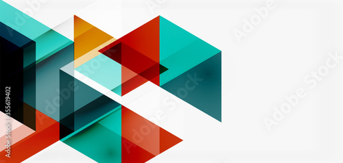 Geometric abstract background, mosaic triangle and hexagon shapes. Trendy abstract layout template for business or technology presentation, internet poster or web brochure cover, wallpaper