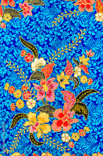 The beautiful of art Batik textile pattern.