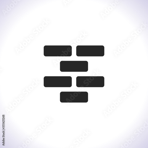 Wall Vector icon . Lorem Ipsum Illustration design