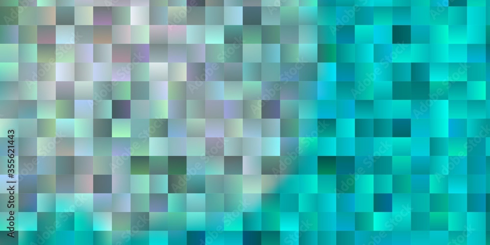 Light Blue, Green vector pattern in square style. Light Blue, Green vector pattern in square style.