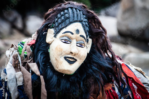 man with mask photo