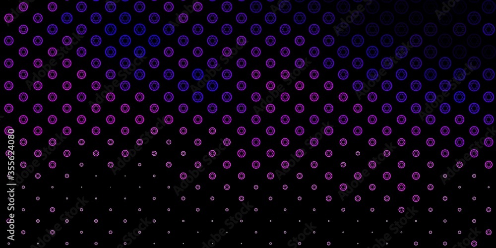 Dark Purple, Pink vector template with esoteric signs. Dark Purple, Pink vector template with esoteric signs.