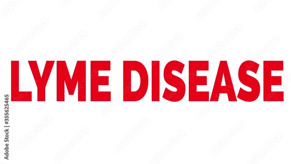 Lyme disease animated words. Kinetic typography. Lyme disease animated words. Kinetic typography.