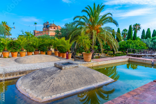 Bath at Alcazar castle at Jerez de la Frontera in Spain photo