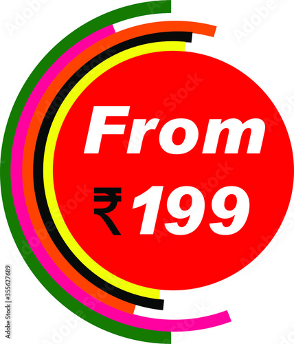 Red Vector Banner from 199