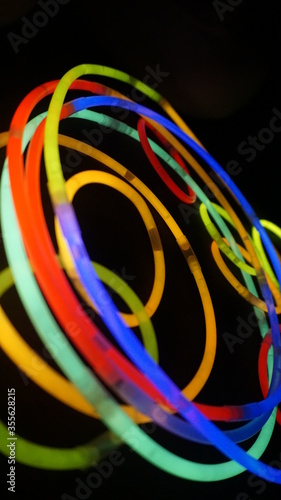 glow rings black background © Maris