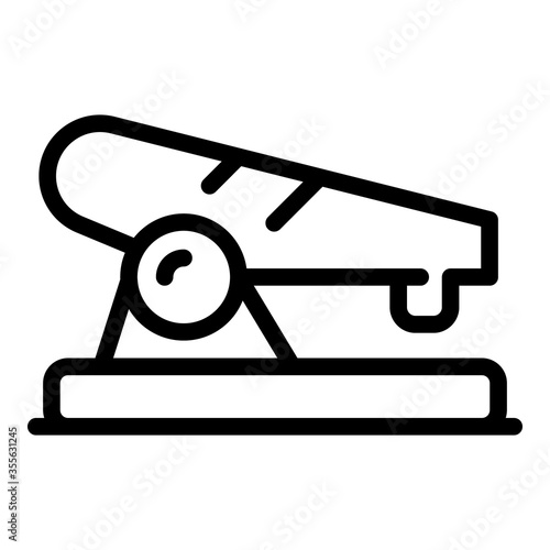 Strong hole punch icon. Outline strong hole punch vector icon for web design isolated on white background