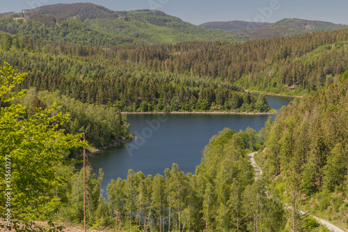 barrier lake Granestausee in the Harz national park photo