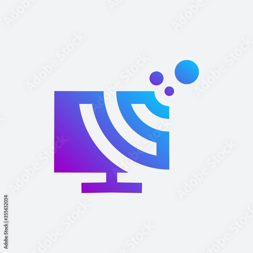 Smart tv logo design