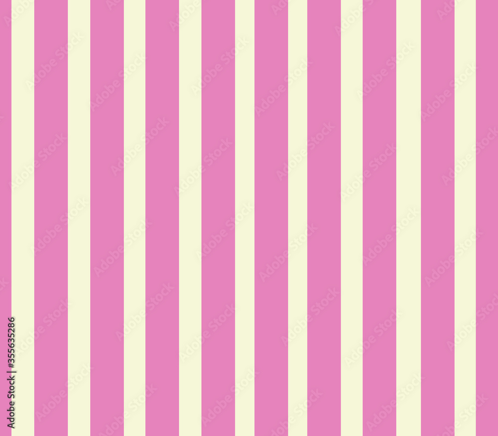 Obraz premium Seamless pattern of pink stripes for fabric, textiles, fashion, pastel linen, paper. Vertical bar of the vector's abstract background.