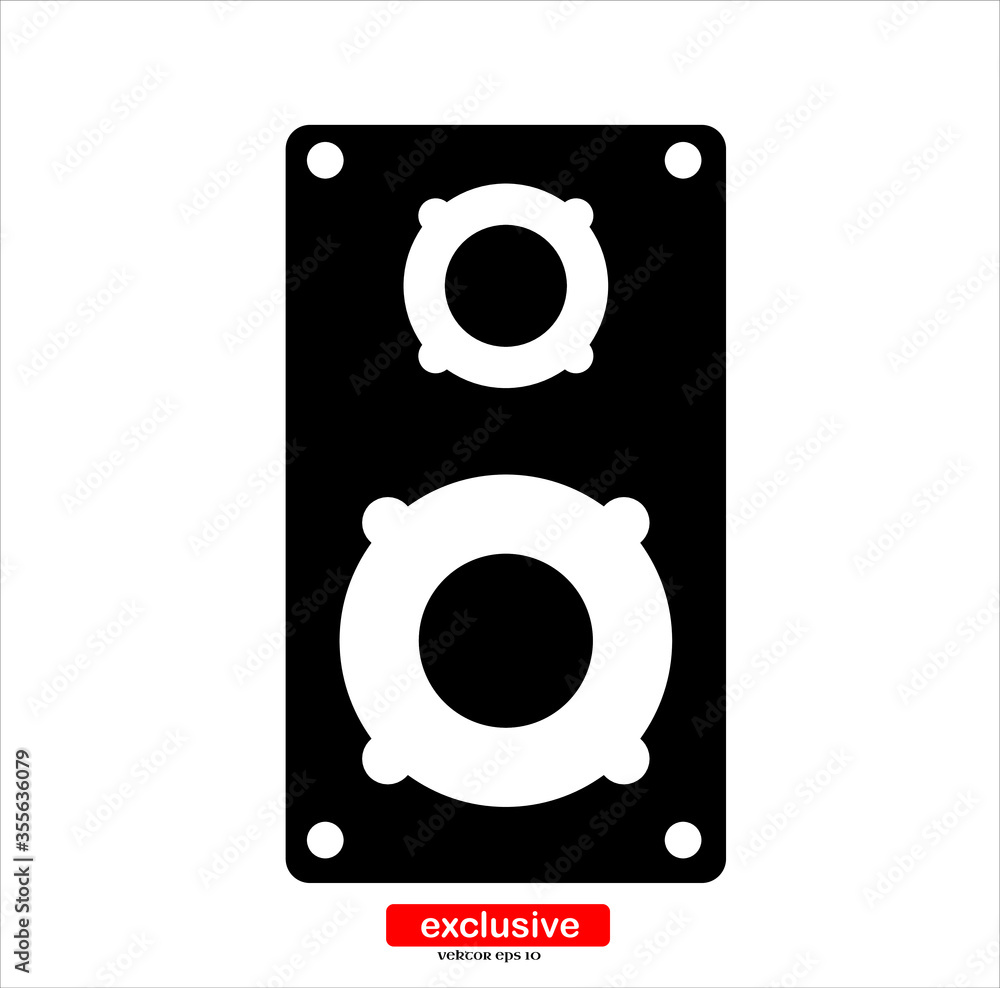 stereo speaker icon.Flat design style vector illustration for graphic and web design. stereo speaker icon.Flat design style vector illustration for graphic and web design.