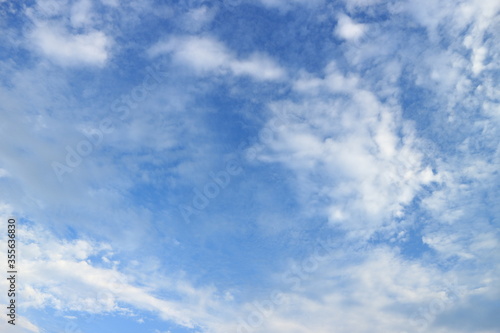 blue sky and clouds for the background.