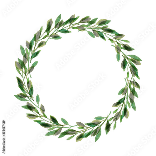botanical wreath illustration