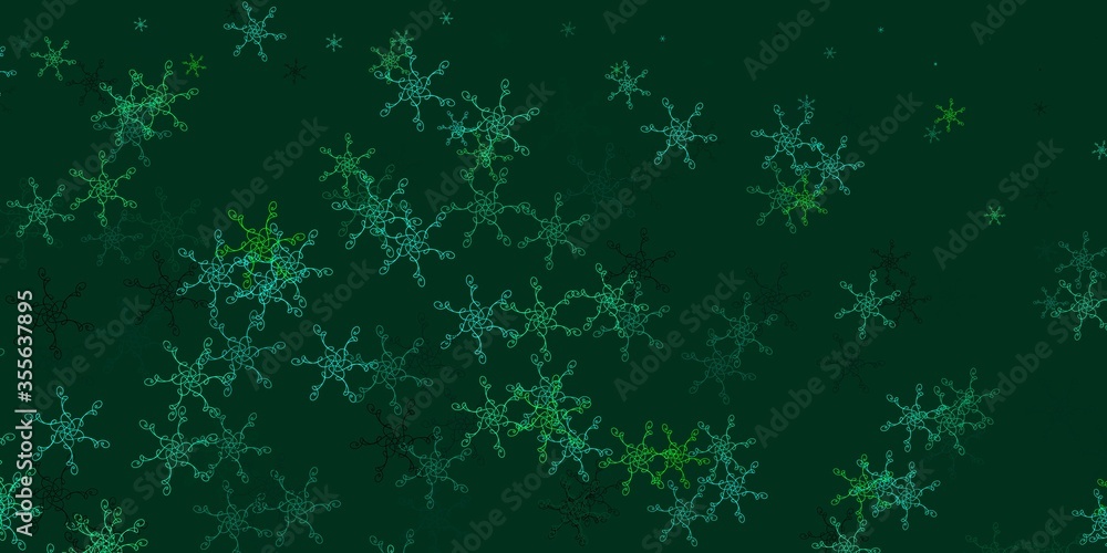 Light Green vector layout with circular arc.