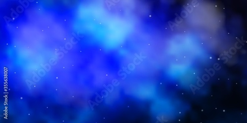 Light BLUE vector pattern with abstract stars. Shining colorful illustration with small and big stars. Pattern for websites, landing pages.