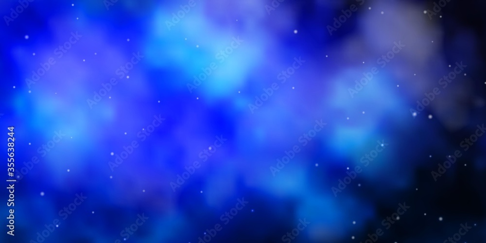 Light BLUE vector texture with beautiful stars. Decorative illustration with stars on abstract template. Theme for cell phones.
