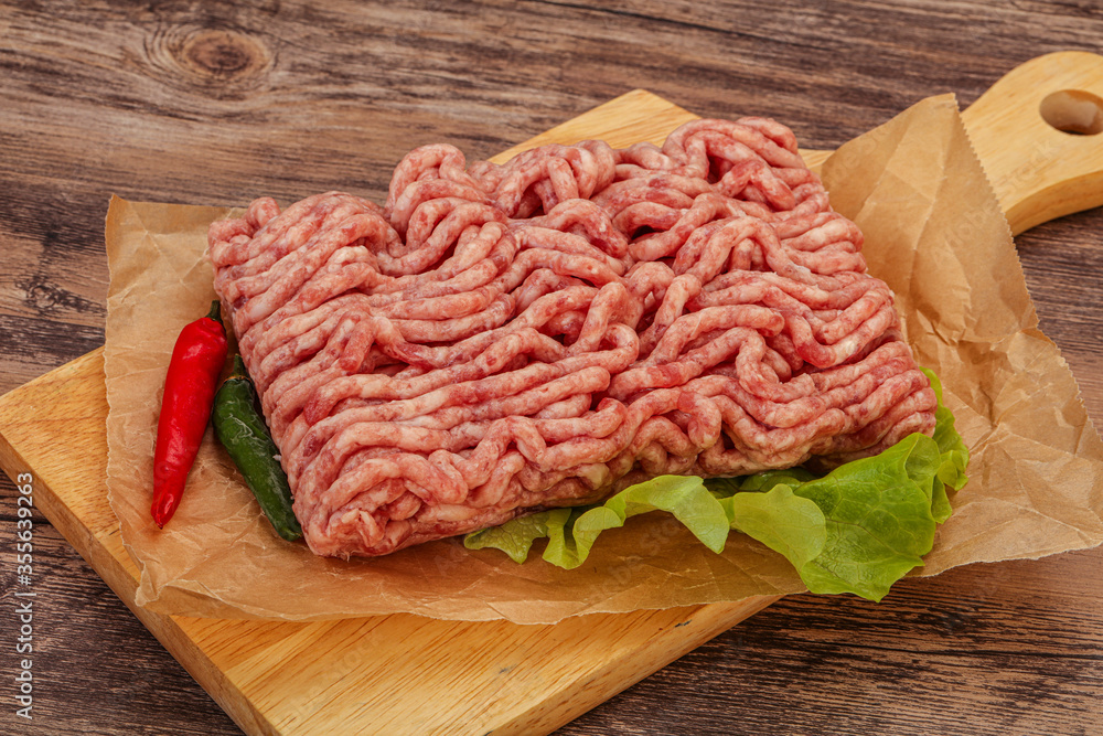 Raw Minced pork meat for cooking Raw Minced pork meat for cooking