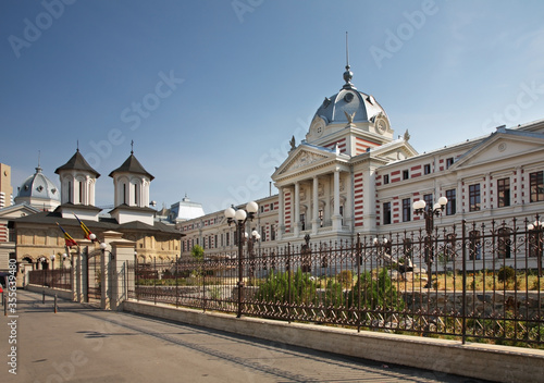Coltea church and Coltea hospital in Bucharest. Romania