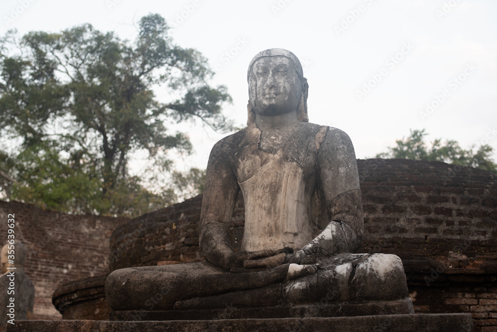 The vatadage in the sacred quadrangle at polonnaruwa in sri lanka The vatadage in the sacred quadrangle at polonnaruwa in sri lanka