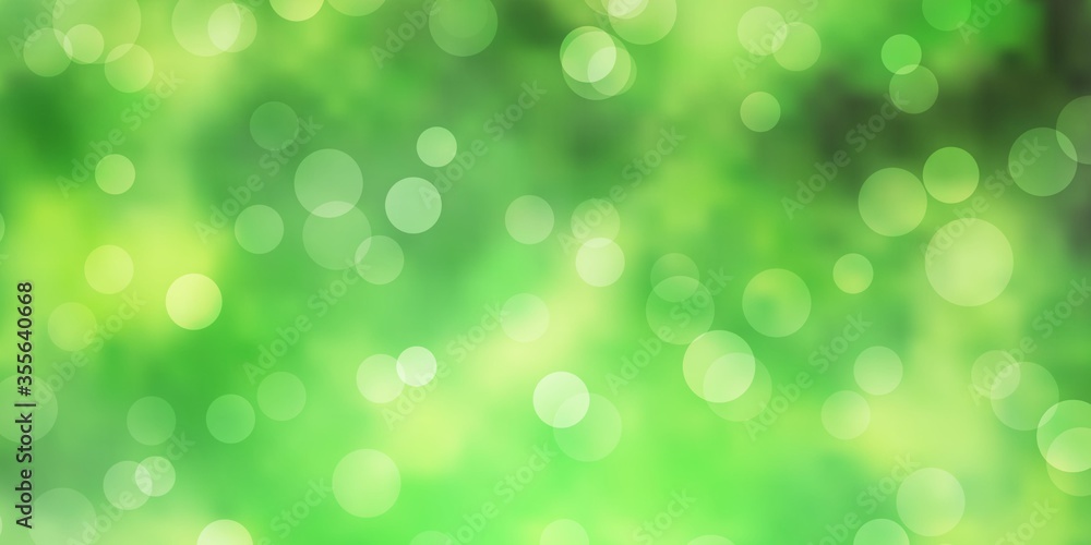 Light Green, Yellow vector background with bubbles. Glitter abstract illustration with colorful drops. Pattern for websites. Light Green, Yellow vector background with bubbles. Glitter abstract illustration with colorful drops. Pattern for websites.