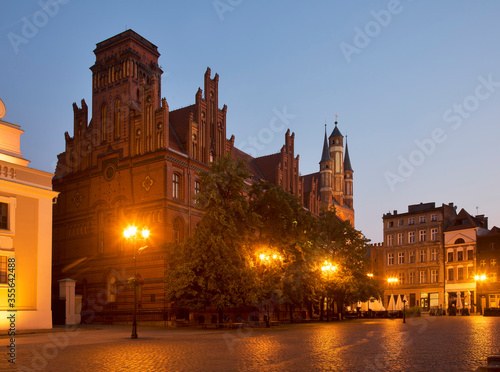 Central post office at Market square in Torun. Poland