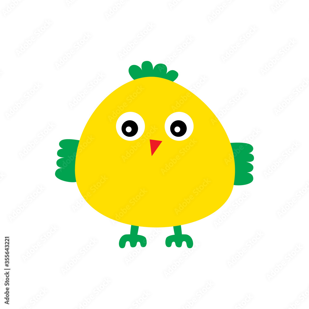 Fototapeta premium cute chicken cartoon vector