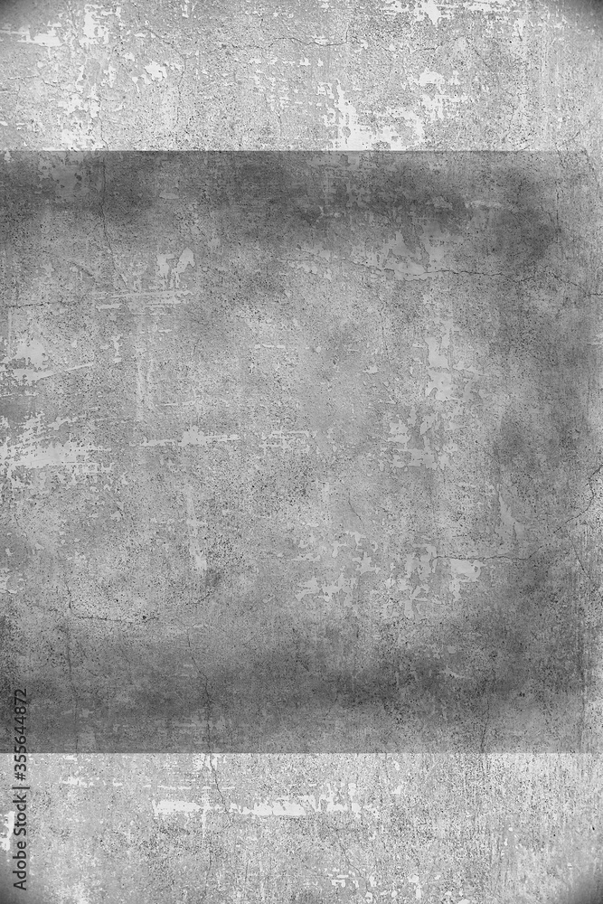 Obraz premium old gray wall / abstract vintage gray background, texture old concrete, plaster crack
