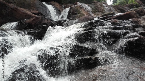 Natural Waterfall in Sri Lanka