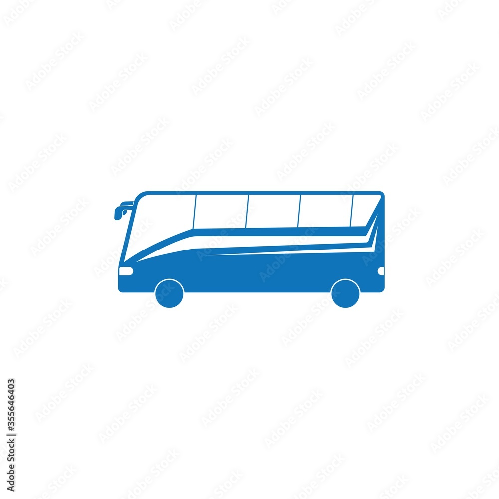 Bus, travel bus logo vector