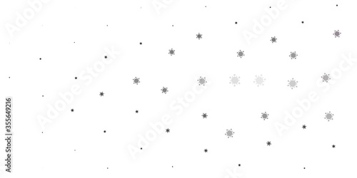 Light gray vector backdrop with virus symbols.