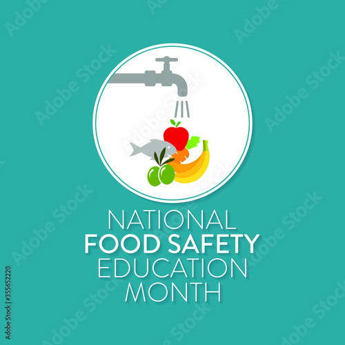 Vector illustration on the theme of National Food safety education month observed each during September.