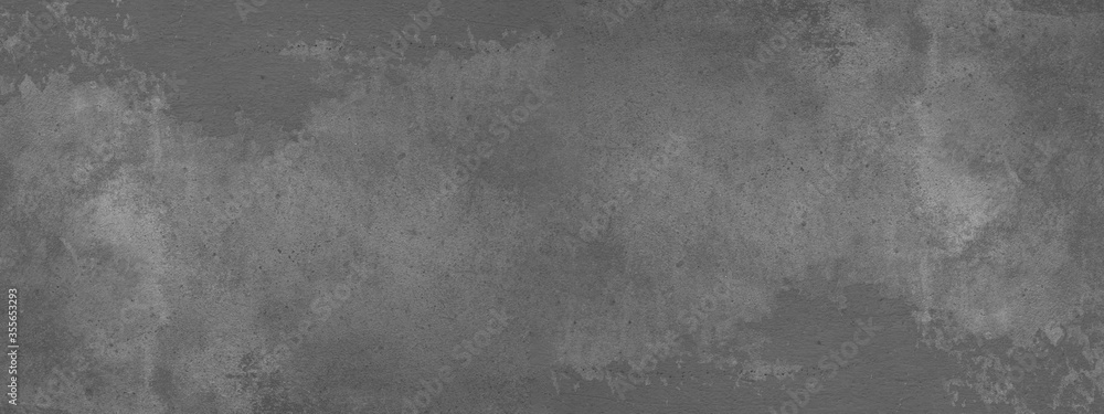Anthracite gray concrete stone cement wall banner background panorama long
