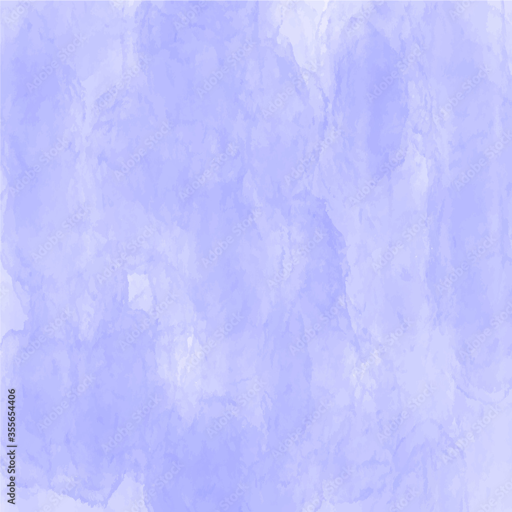 Watercolor vector background. Blue watercolor textured wallpaper to graphic work