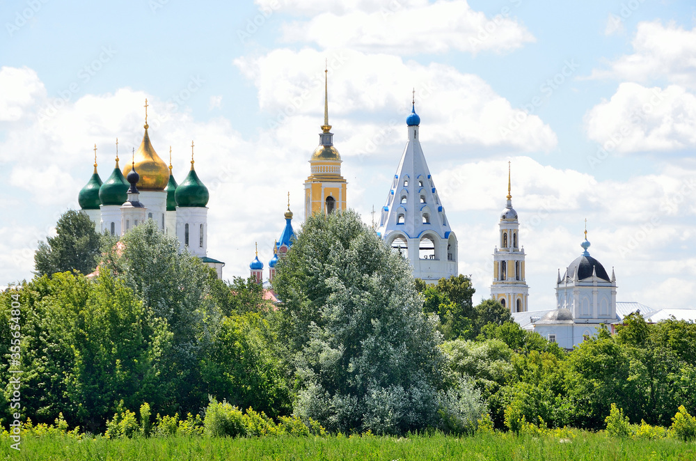 Kolomna. Russia, June, 29,2014, Russian scene: nobody, temples of the Kolomna Kremlin, Moscow region, Russia