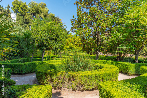 Garden at Casa del Chapiz in Granada, Spain photo