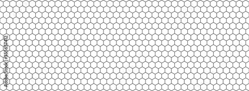 Honeycomb hexagon pattern. Vector isolated texture. Comb texture design. Vector hexagonal cell texture.