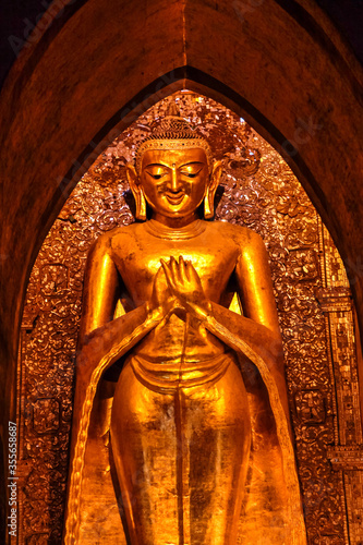 Ananda Buddhist Temple built by King Kyansittha in 1105. Bagan, Myanmar, Burma