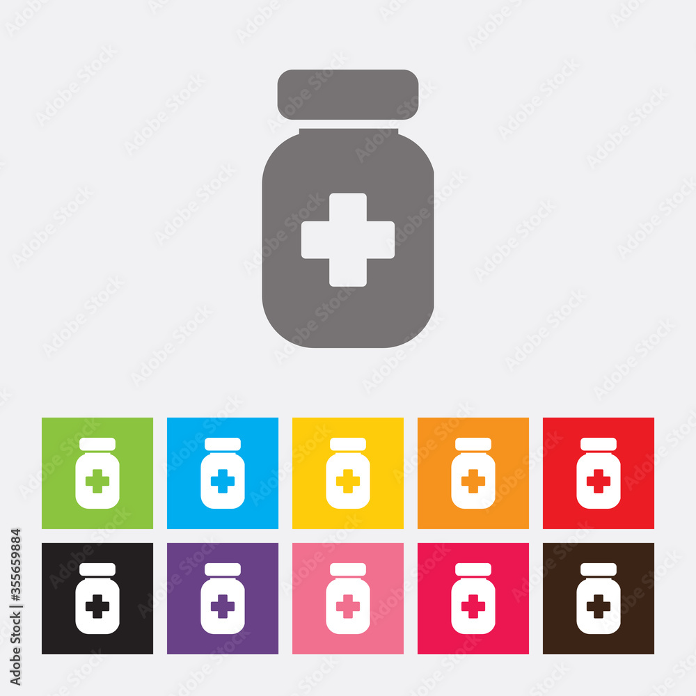 Medical bottle icon Medical bottle icon