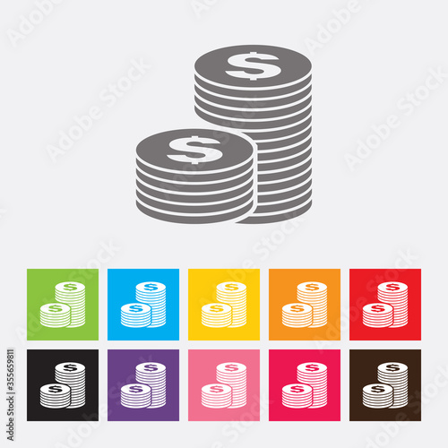 Coins stack icon