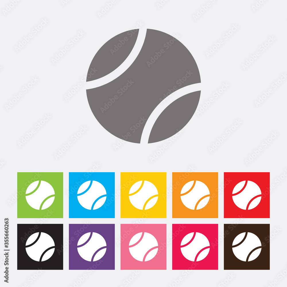 Fototapeta premium Tennis ball icon