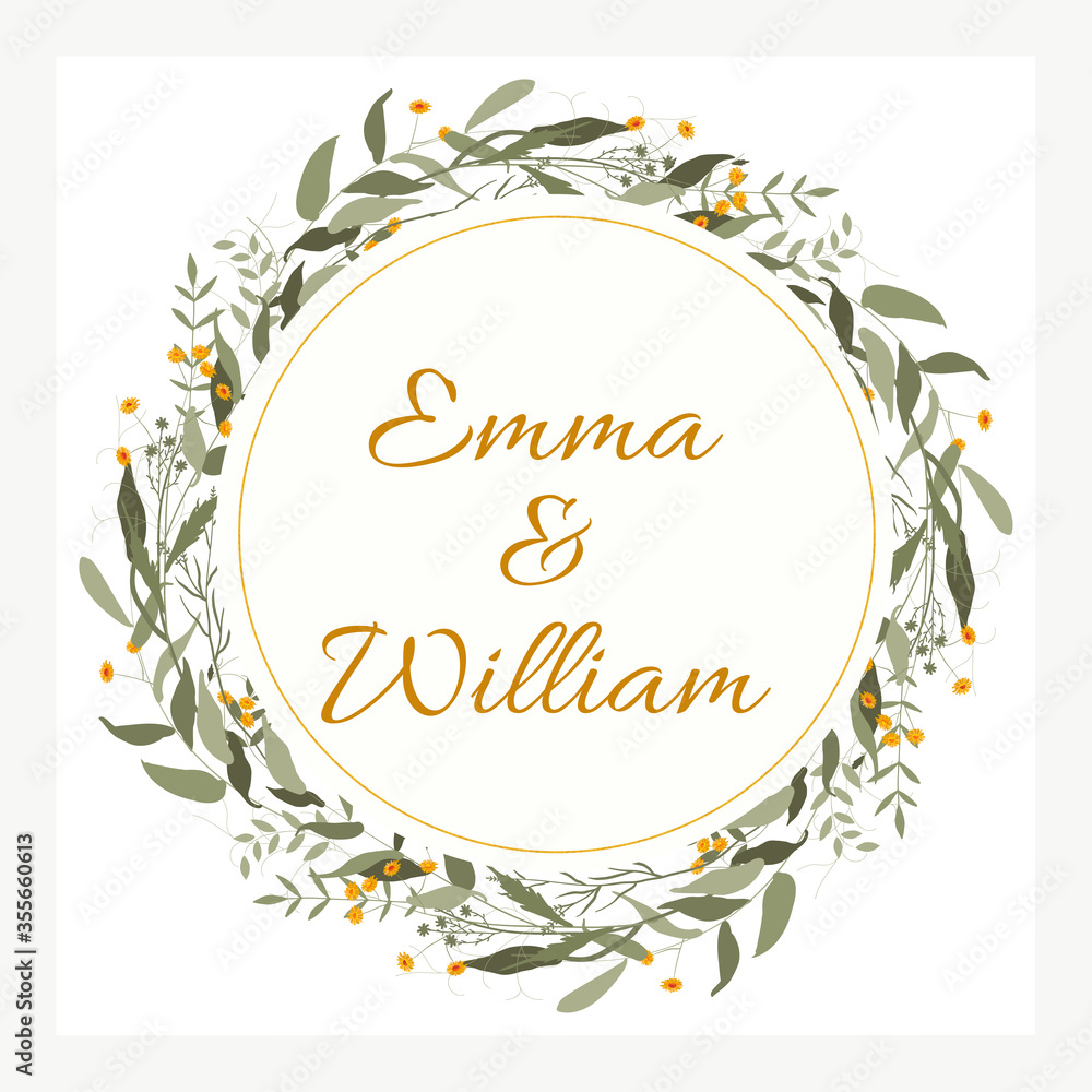 Obraz premium rustic green wedding 8