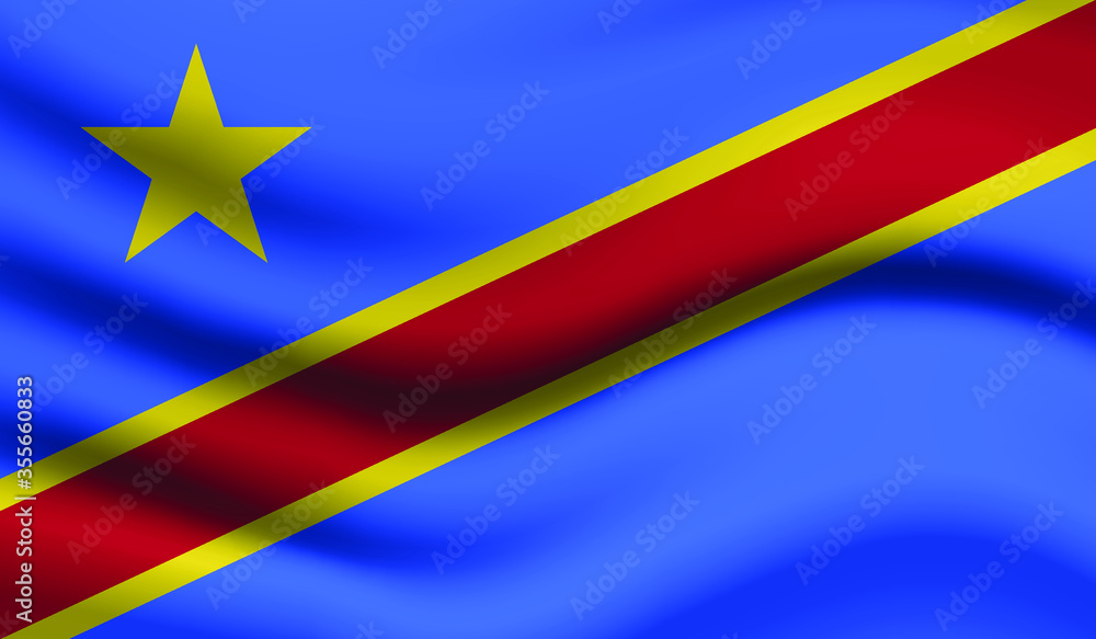 Congo Vector Flag. Vector illustration. Congo Vector Flag. Vector illustration.