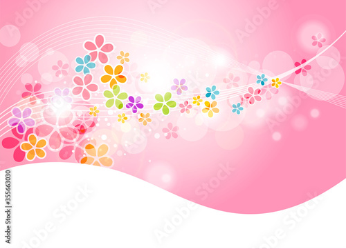 春や花をイメージした幻想的な背景