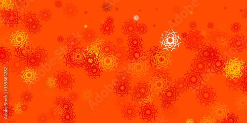 Light Orange vector backdrop with chaotic shapes.