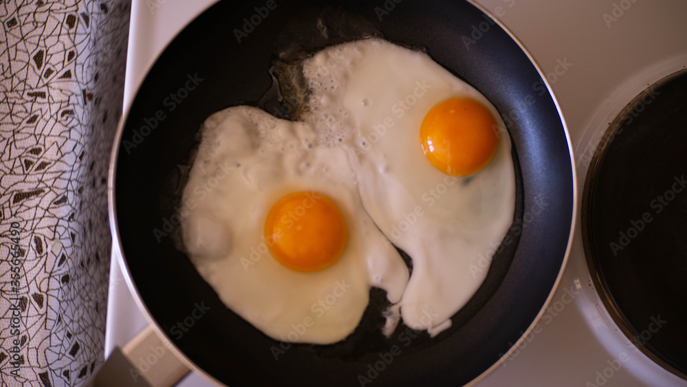 fried egg in a frying pan fried egg in a frying pan