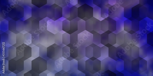 Light Purple vector backdrop with hexagons.