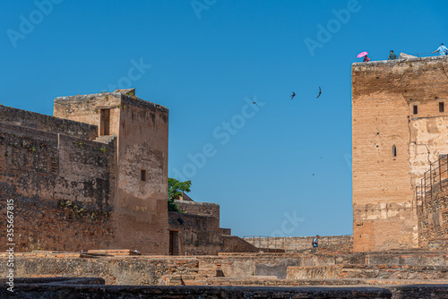 Alcazaba at Alhambra fortress in Granada, Spain