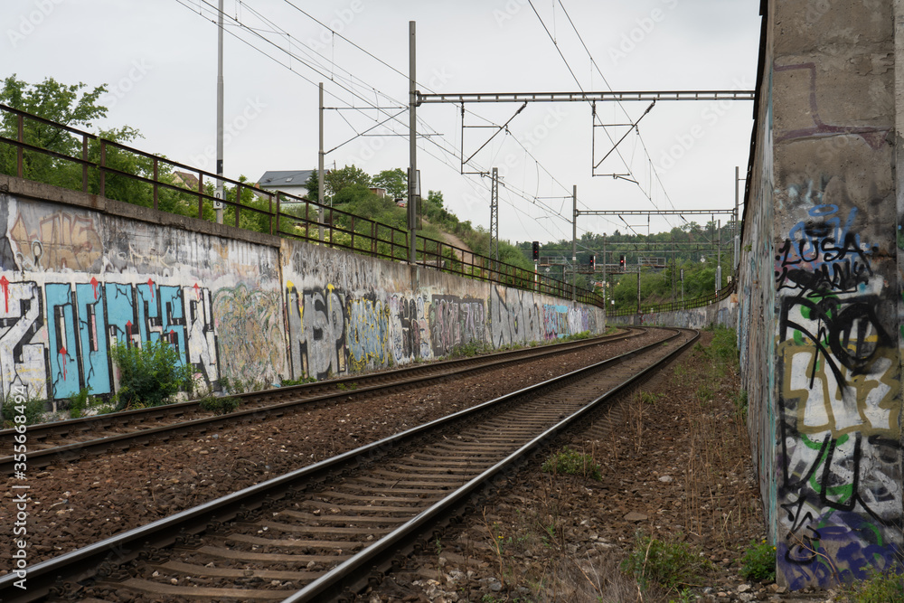 Fototapeta premium old railway station