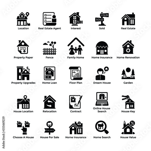 
Real Estate Icons Pack
